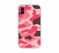Pink Shade Camouflage Design iPhone XS Max Mobile Case 