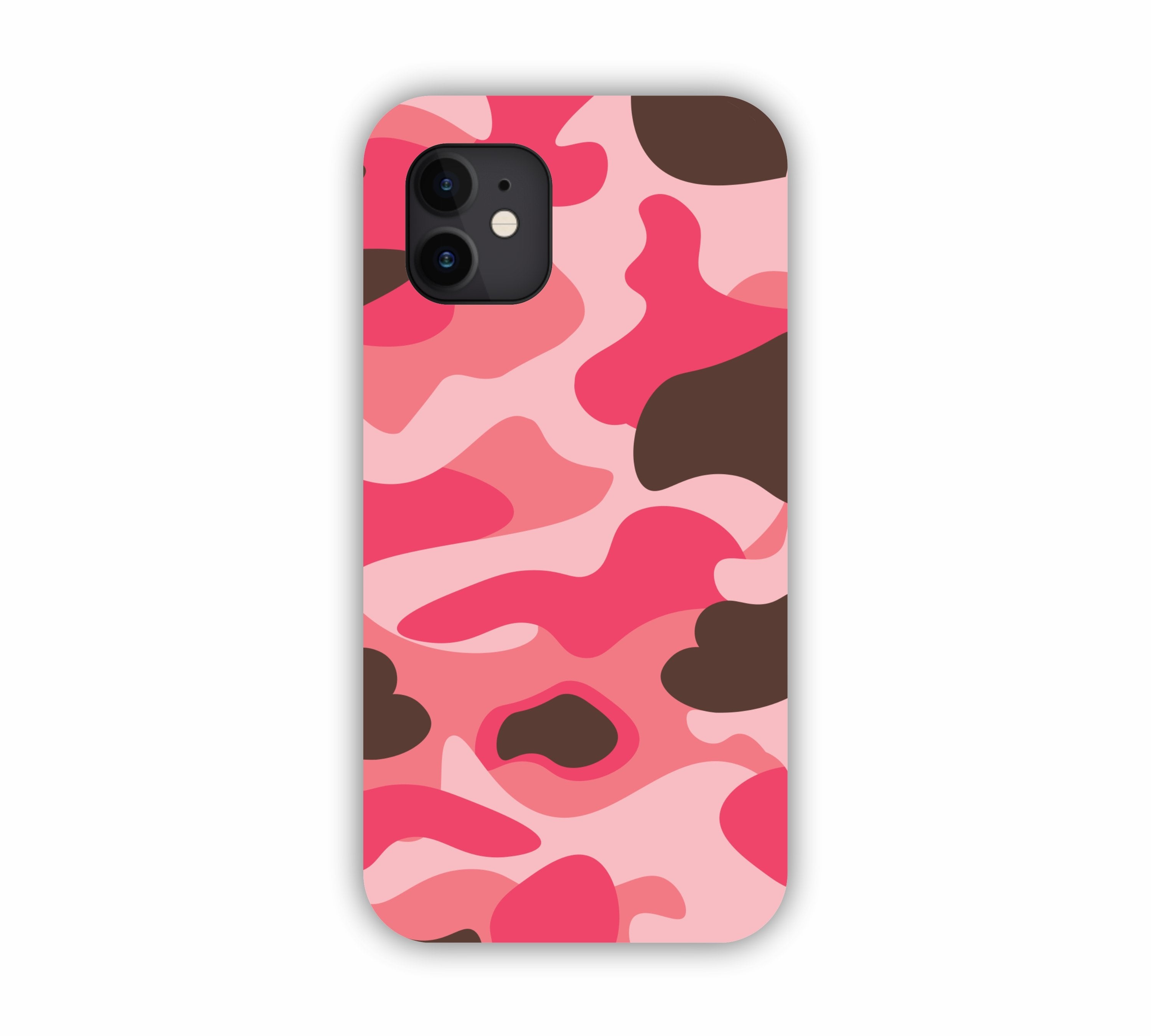 Pink Shade Camouflage Design iPhone 12 Mobile Case 