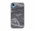 Grey Shade Camouflage Design iPhone XR Mobile Case 