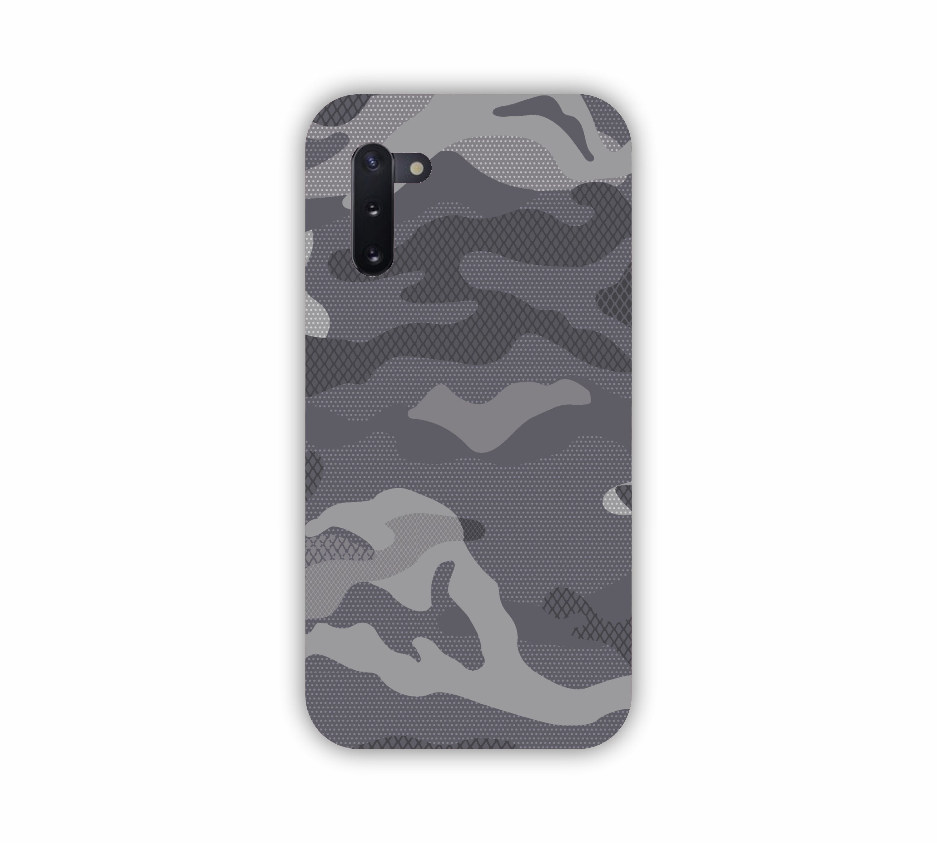 Grey Shade Camouflage Design Samsung Note 10  Mobile Case 