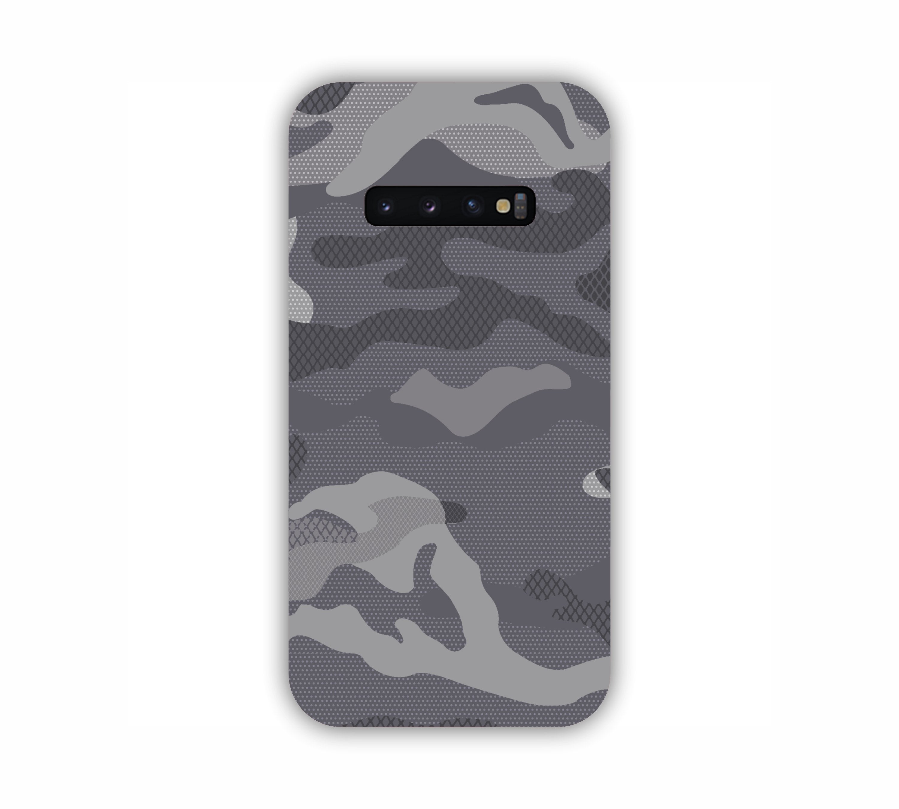 Grey Shade Camouflage Design Samsung S10 Mobile Case 