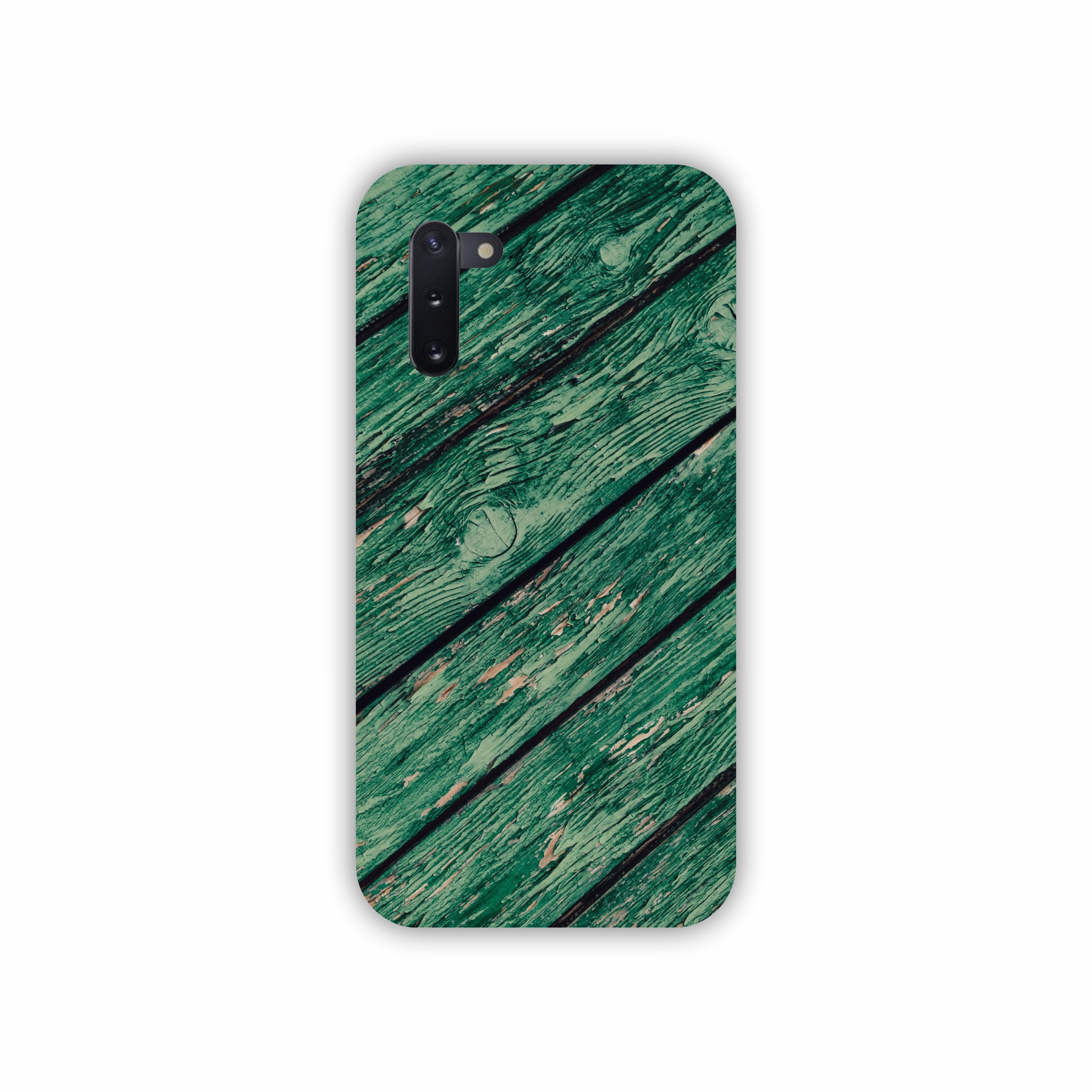 Green Wooden Texture Design Samsung Note 10  Mobile Case 