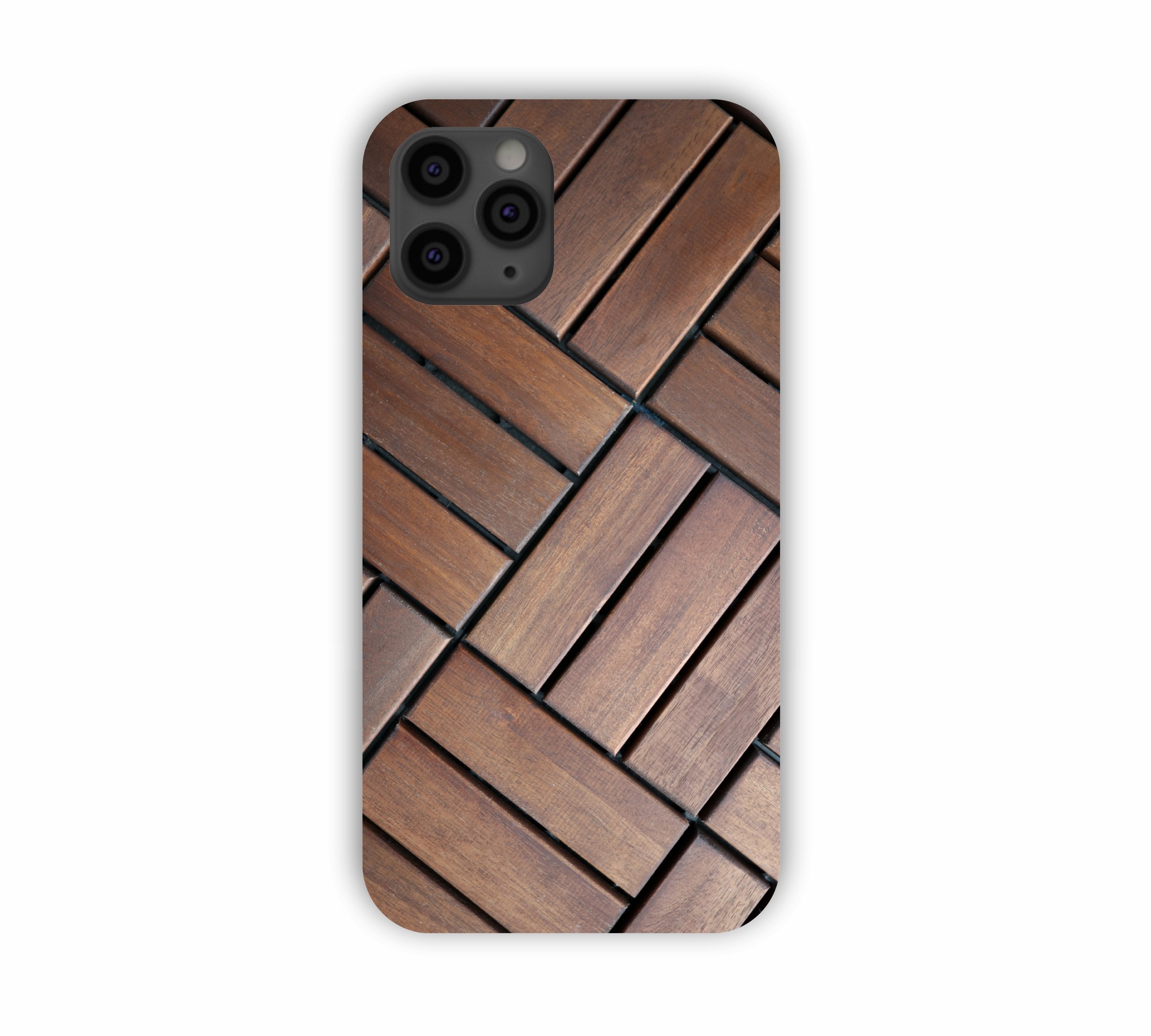 Brown Wooden Texture Design iPhone 11 Pro Mobile Case 
