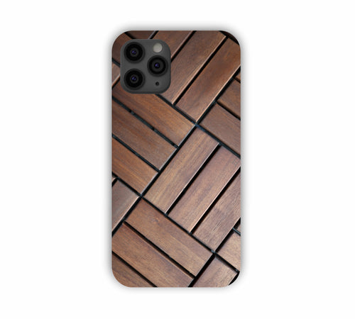 Brown Wooden Texture Design iPhone 11 Pro Max Mobile Case 
