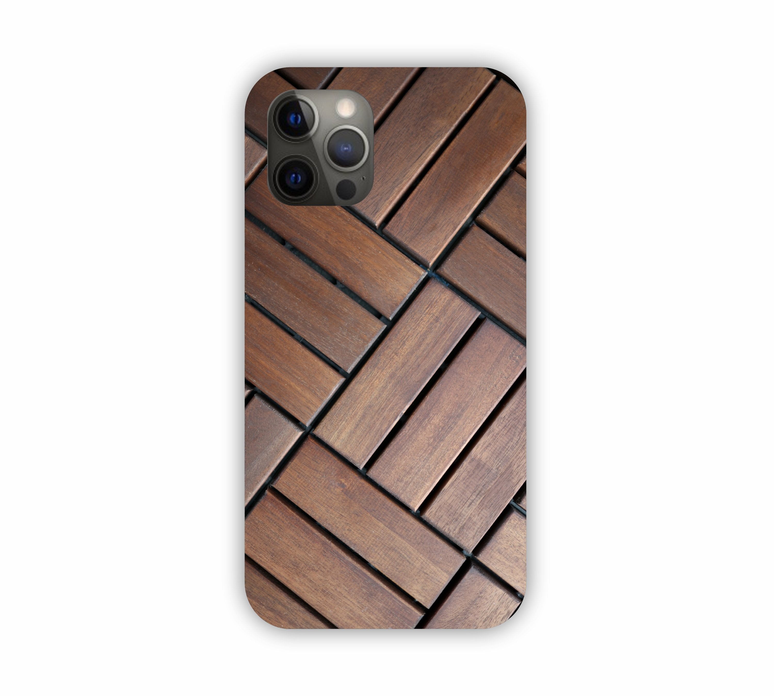 Brown Wooden Texture Design iPhone 12 Pro Max Mobile Case 