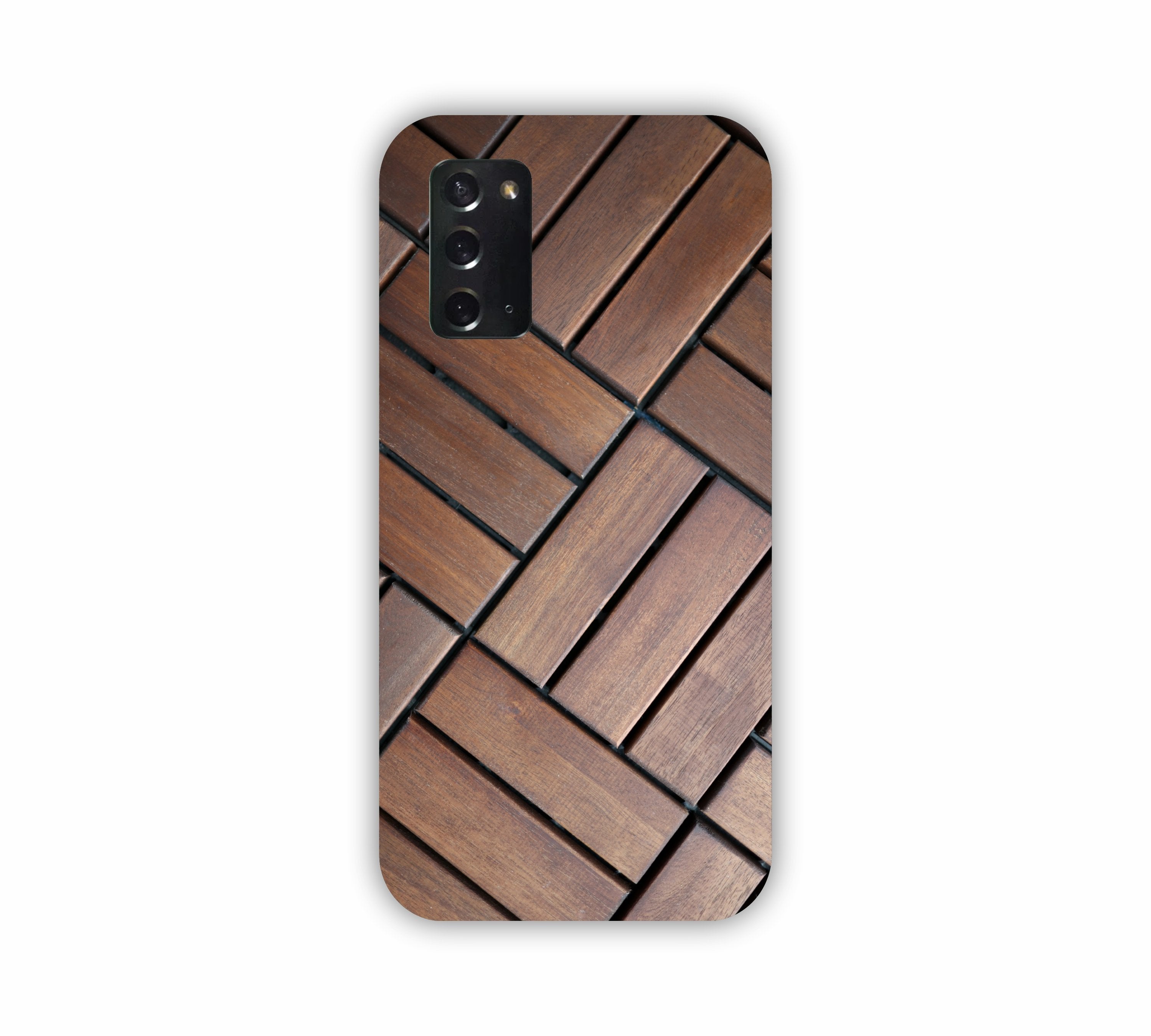 Brown Wooden Texture Design Samsung Note 20 Mobile Case 