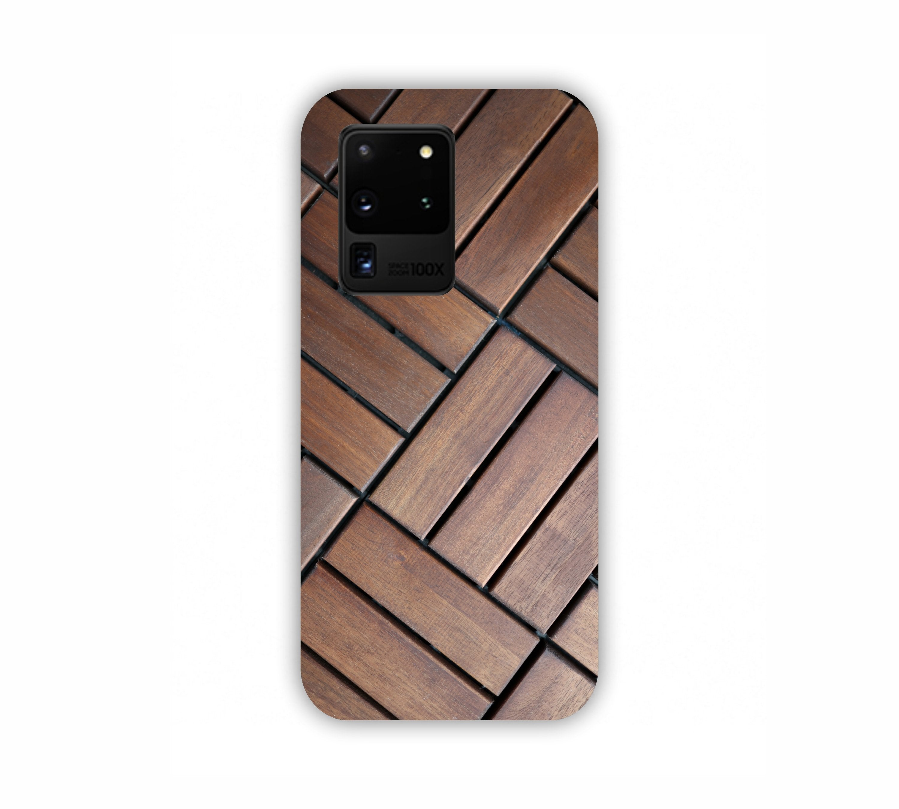 Brown Wooden Texture Design Samsung S20 Ultra Mobile Case 