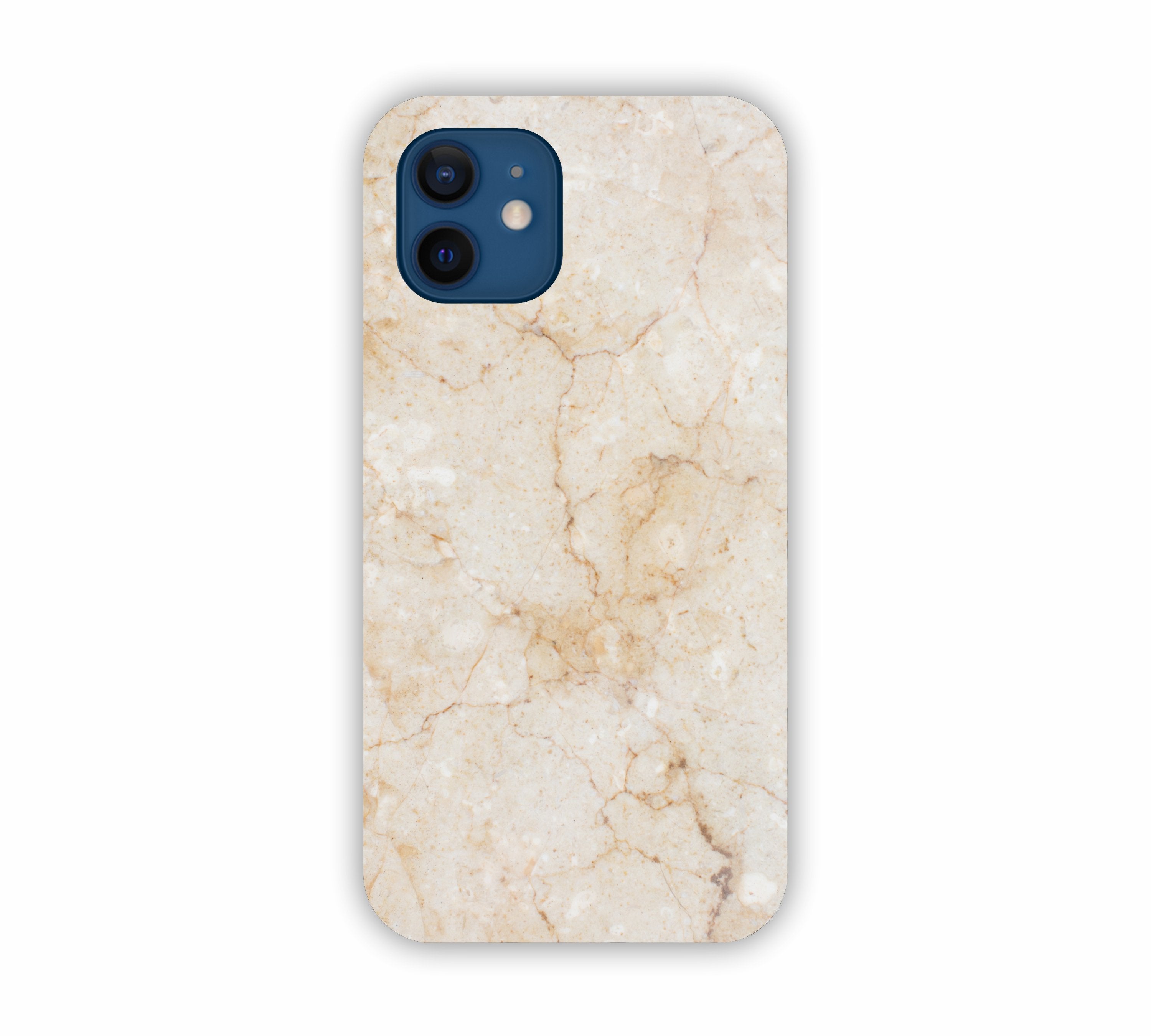 Cream Marble Texture Design iPhone 12 Mini Mobile Case 