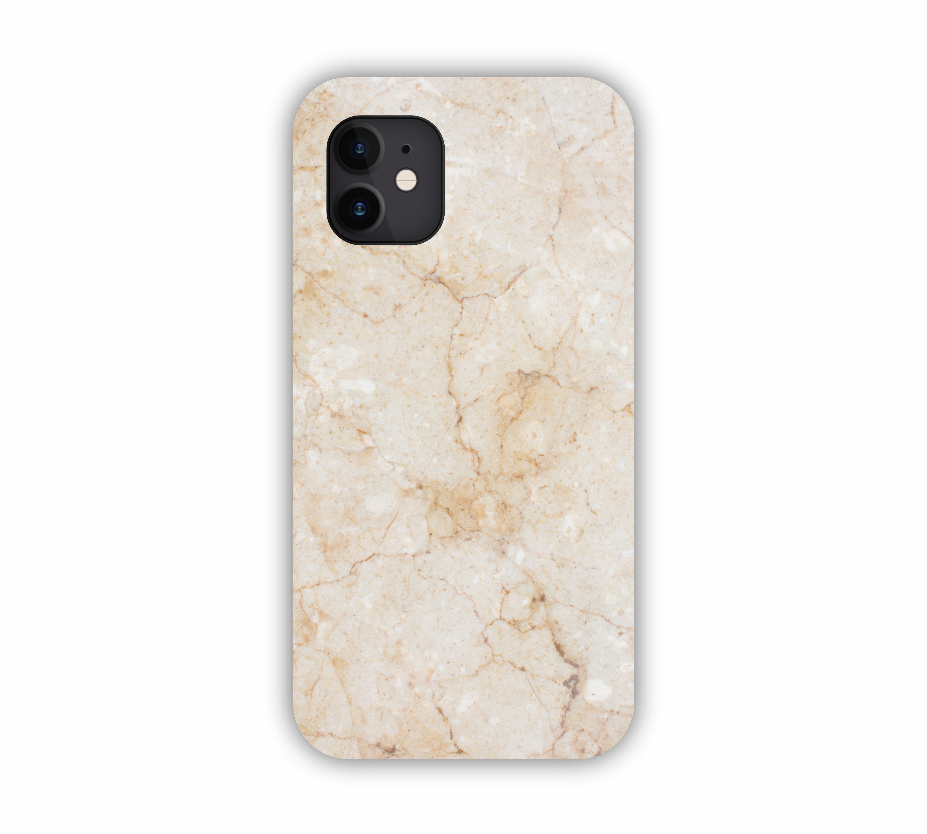 Cream Marble Texture Design iPhone 12 Mobile Case 