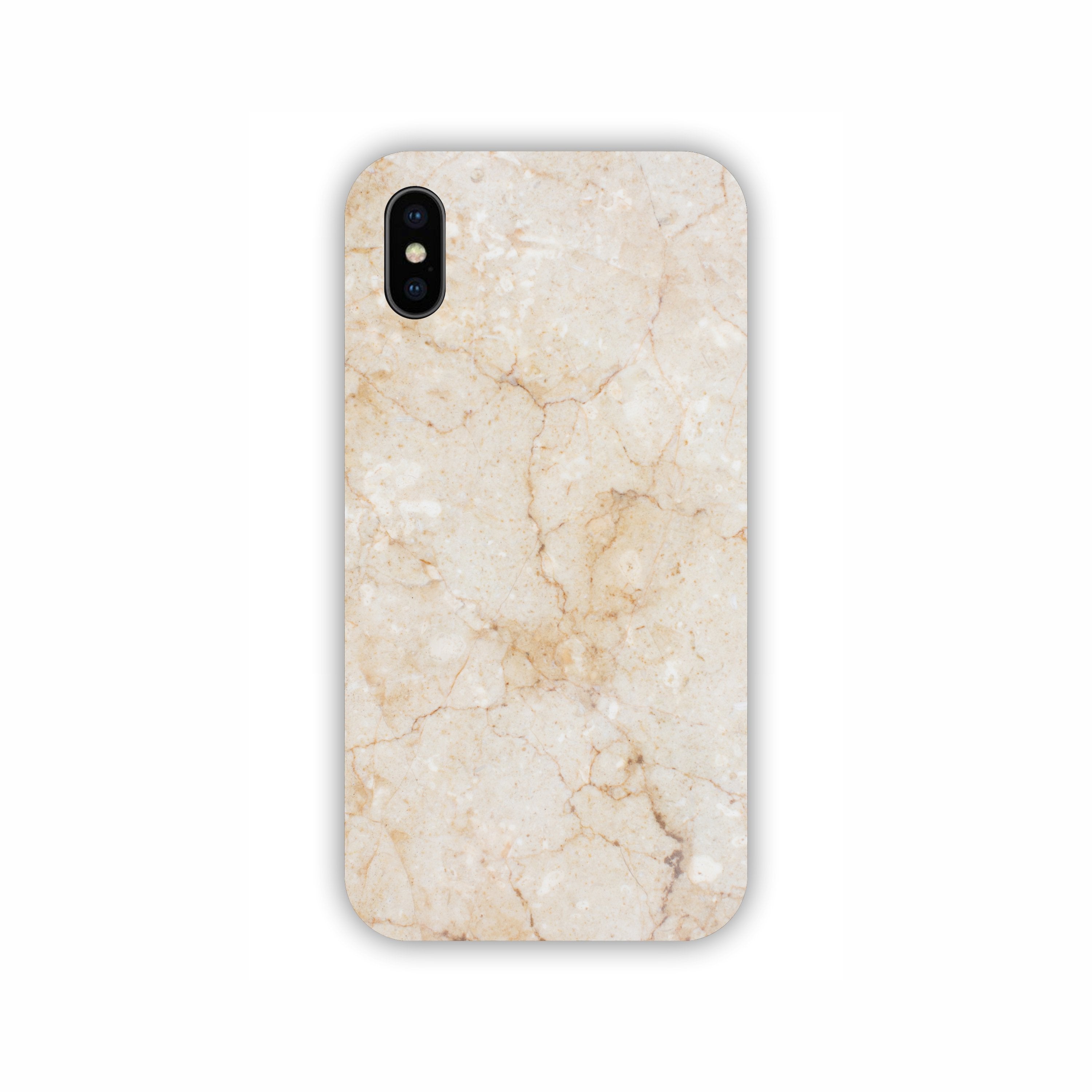 Cream Marble Texture Design iPhone X Mobile Case 