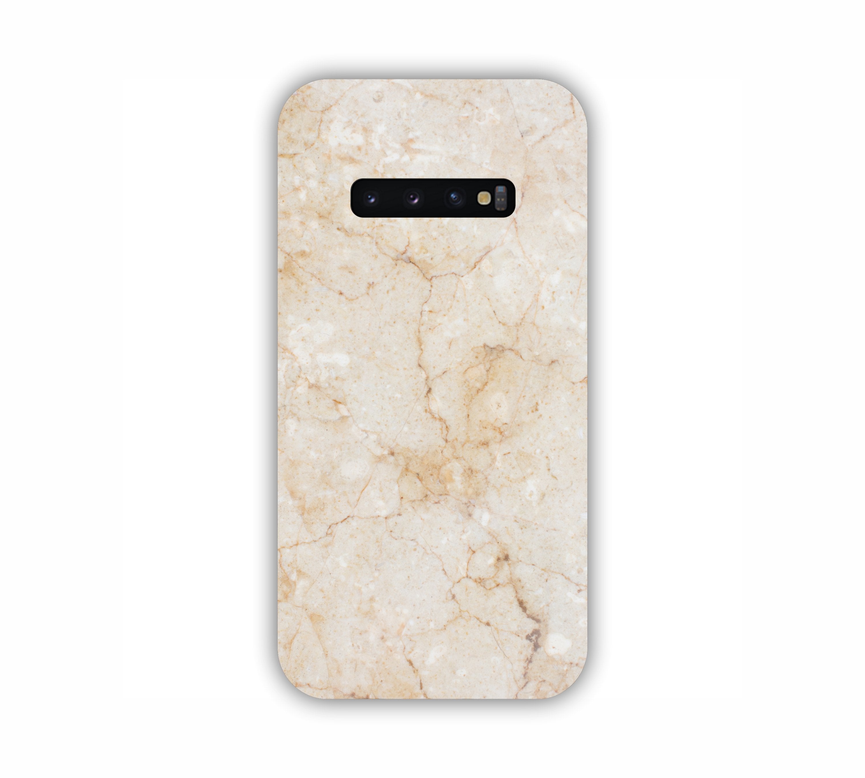 Cream Marble Texture Design Samsung S10 Mobile Case 