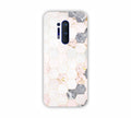 Cream Geomatric Marble Texure Design One Plus 8 Pro Mobile Case 