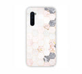Cream Geomatric Marble Texure Design One Plus Nord Mobile Case 