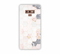 Cream Geomatric Marble Texure Design Samsung Note 9 Mobile Case 