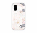 Cream Geometric Marble Texture Design Samsung S20 Plus Mobile Case 
