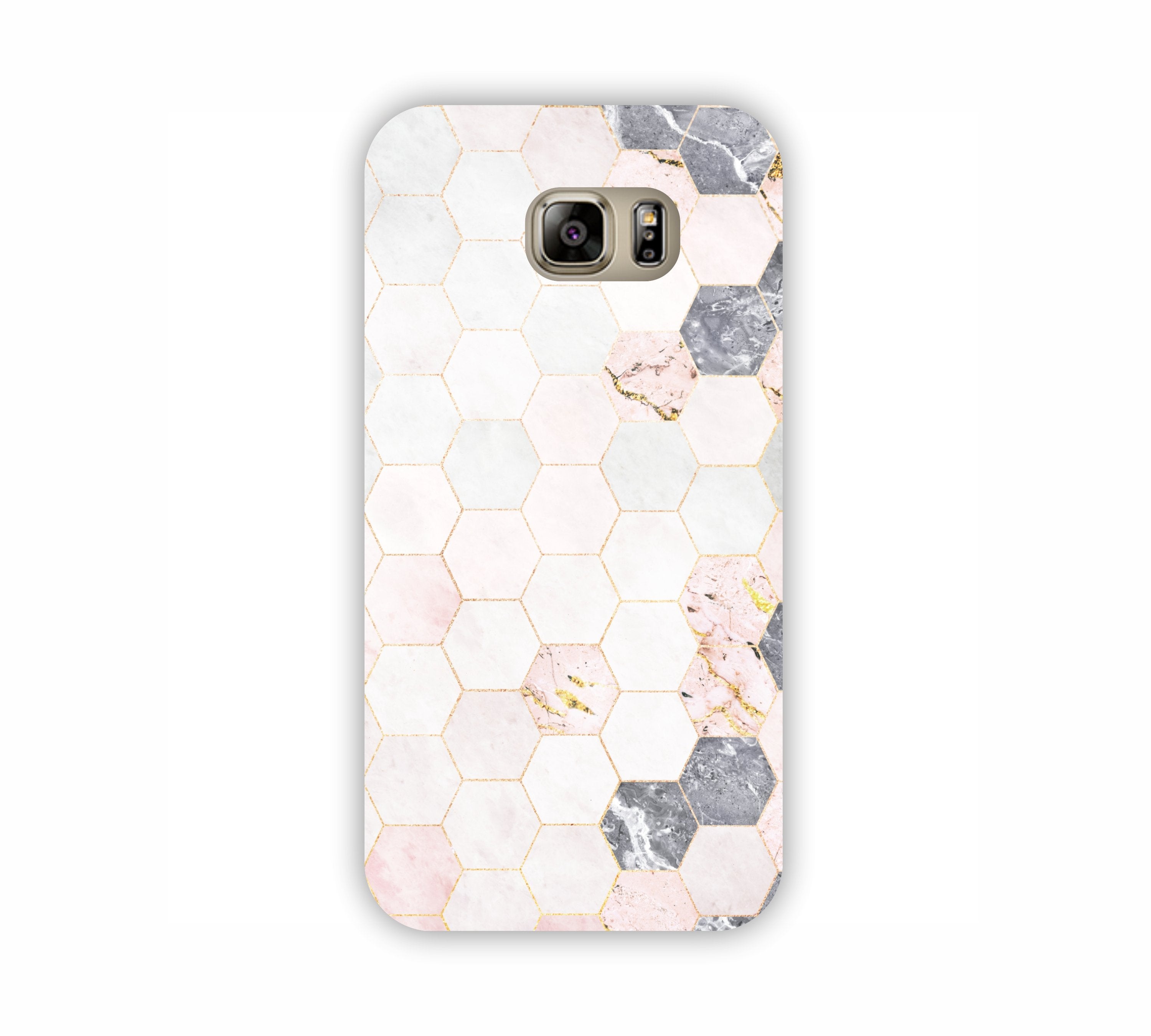 Cream Geomatric Marble Texure Design Samsung Note 5 Mobile Case 