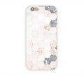 Cream Geometric Marble Texture Design iPhone 6+ Mobile Case 