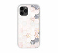 Cream Geometric Marble Texture Design iPhone 11 Pro Mobile Case 