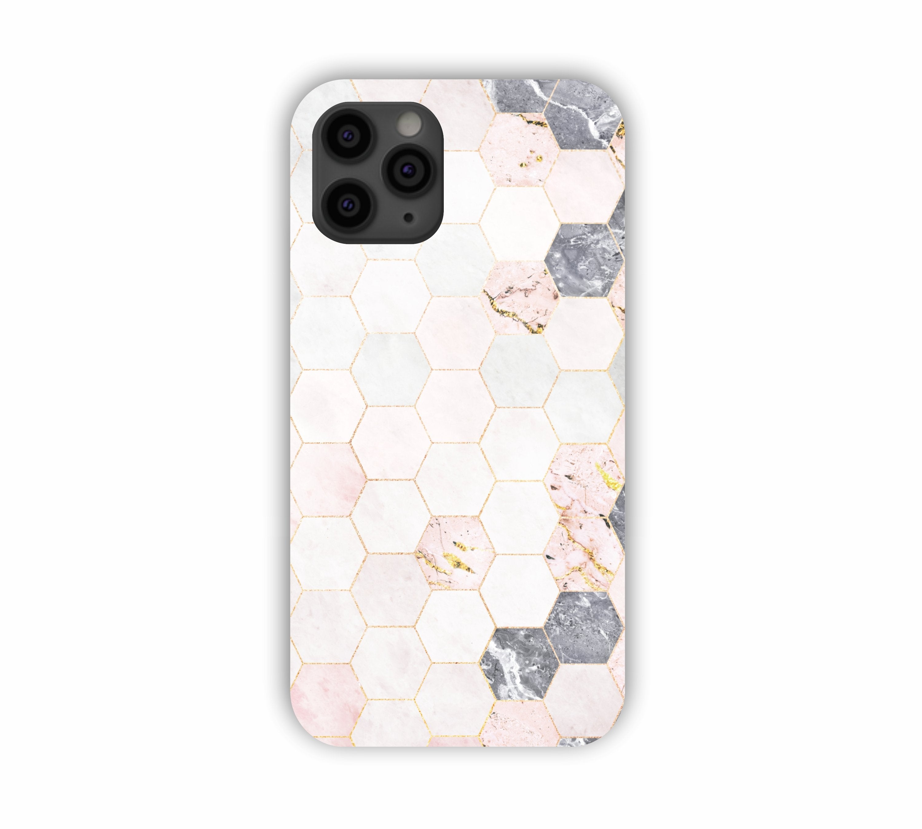 Cream Geometric Marble Texture Design iPhone 11 Pro Max Mobile Case 