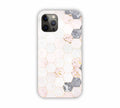 Cream Geometric Marble Texture Design iPhone 12 Pro Mobile Case 