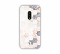 Cream Geometric Marble Texture Design One Plus 6T Mobile Case 