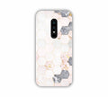 Cream Geometric Marble Texture Design One Plus 6 Mobile Case 