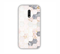 Cream Geometric Marble Texture Design One Plus 7 Mobile Case 