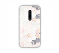 Cream Geometric Marble Texture Design One Plus 7 Pro Mobile Case 