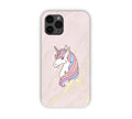 Pink Marble With Unicorn Texture Design iPhone 11 Pro Max Mobile Case 