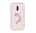 Pink Marble With Unicorn Texture Design One Plus 7 Mobile Case 
