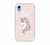 Pink Marble With Unicorn Texture Design iPhone XR Mobile Case 