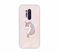 Pink Marble With Unicorn Texure Design One Plus 8 Pro Mobile Case 