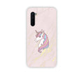 Pink Marble With Unicorn Texure Design One Plus Nord Mobile Case 