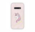 Pink Marble With Unicorn Texture Design Samsung S10 Plus Mobile Case 