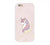 Pink Marble With Unicorn Texture Design iPhone 6+ Mobile Case 