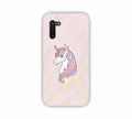 Pink Marble With Unicorn Texture Design Samsung Note 10  Mobile Case 