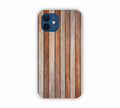Brown And Grey Wooden Texture Design iPhone 12 Mini Mobile Case 
