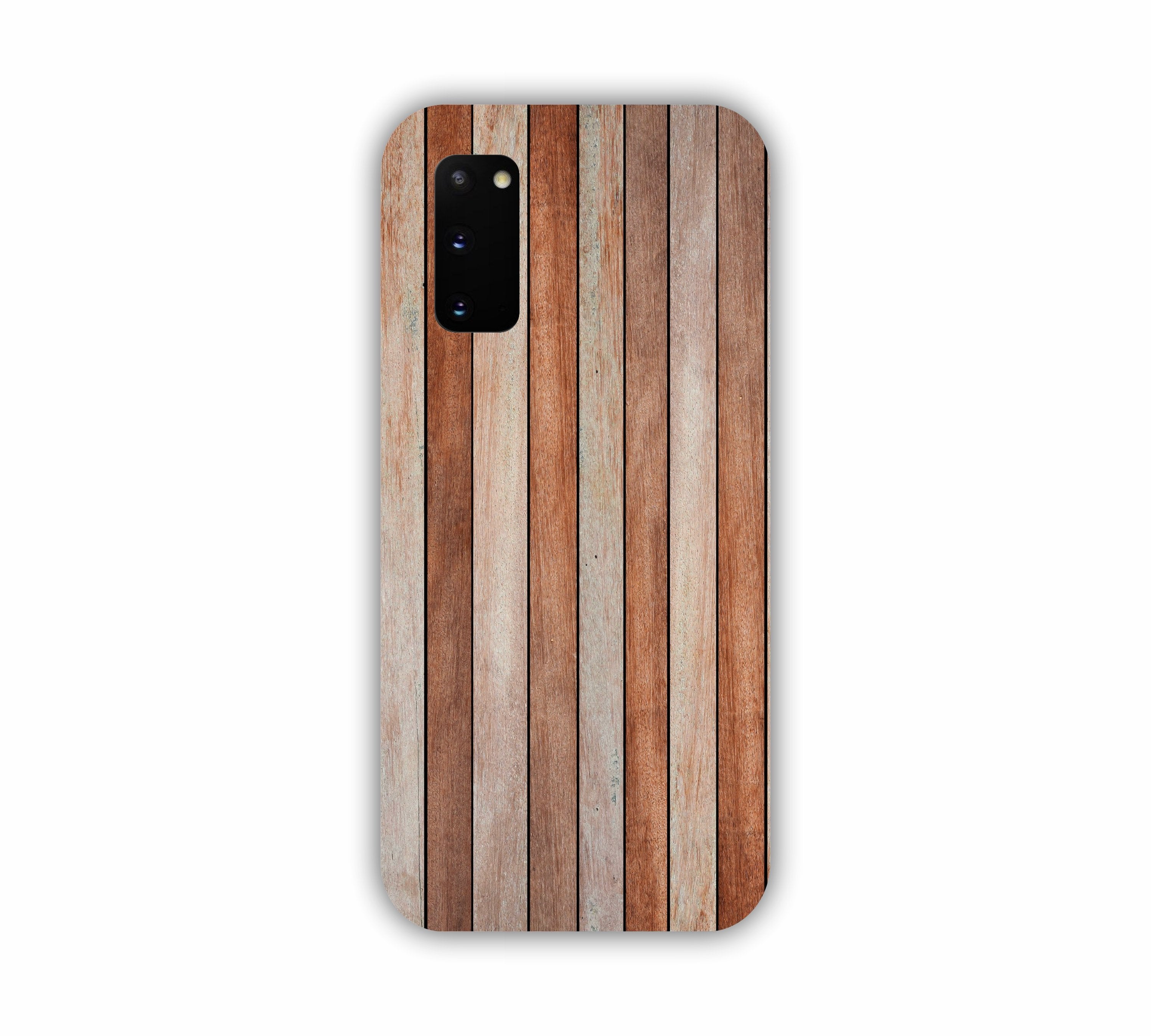 Brown And Grey Wooden Texture Design Samsung S20 Plus Mobile Case 