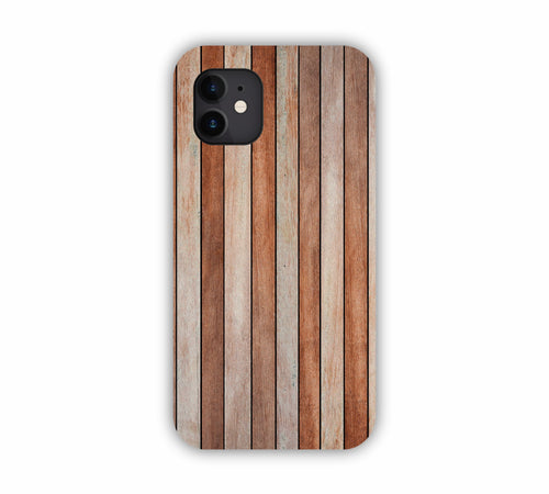 Brown And Grey Wooden Texture Design iPhone 12 Mobile Case 