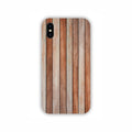 Brown And Grey Wooden Texture Design iPhone X Mobile Case 