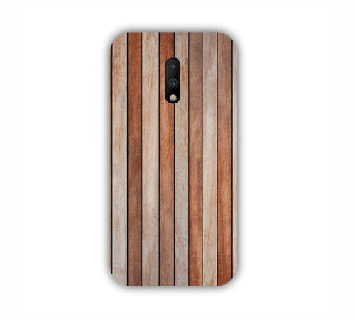 Brown And Grey Wooden Texture Design One Plus 7 Mobile Case 