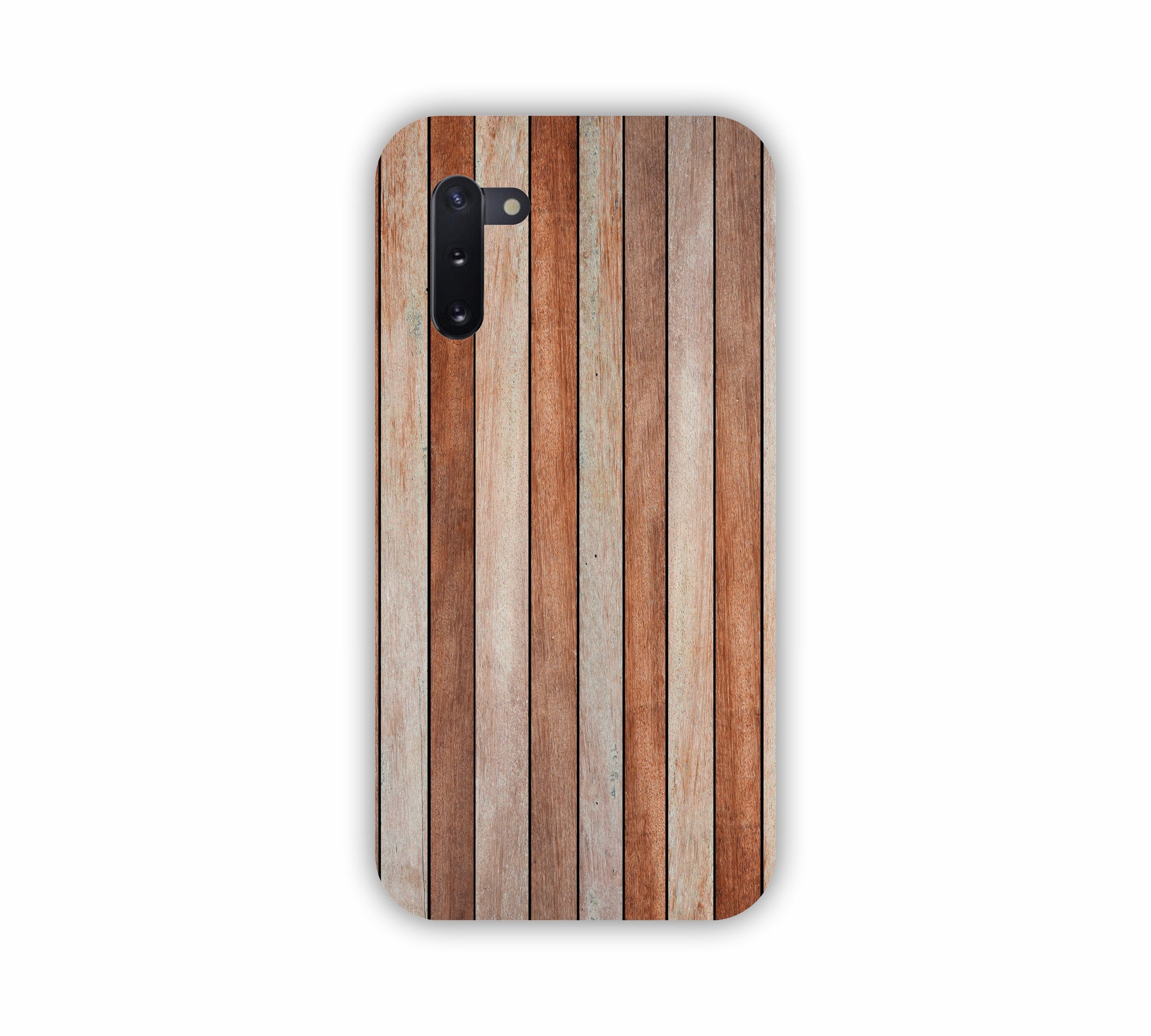 Brown And Grey Wooden Texture Design Samsung Note 10  Mobile Case 