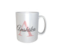 Personalised & Customised Alphabet A Name White Mug 