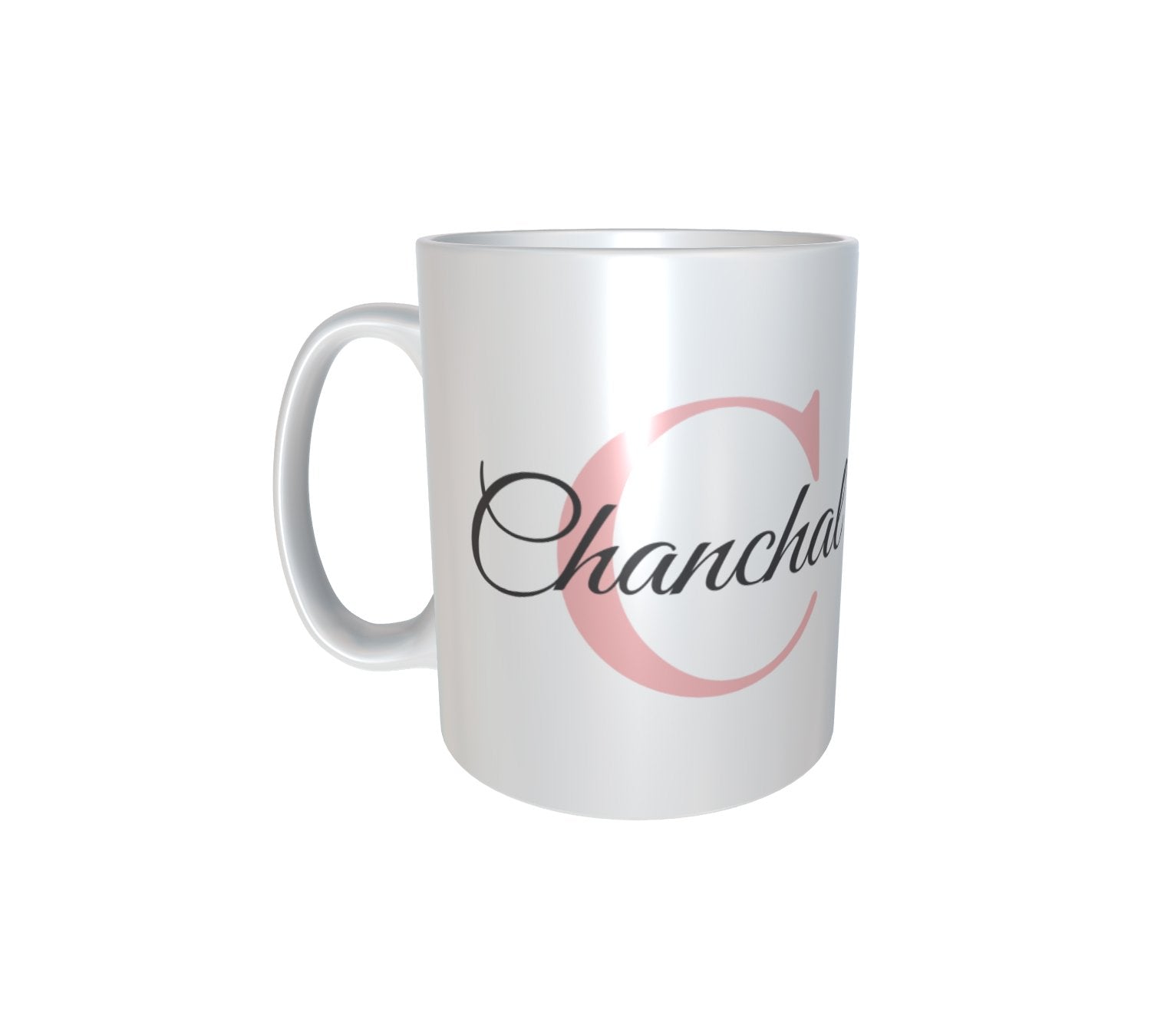 Personalised & Customised Alphabet C Name White Mug 