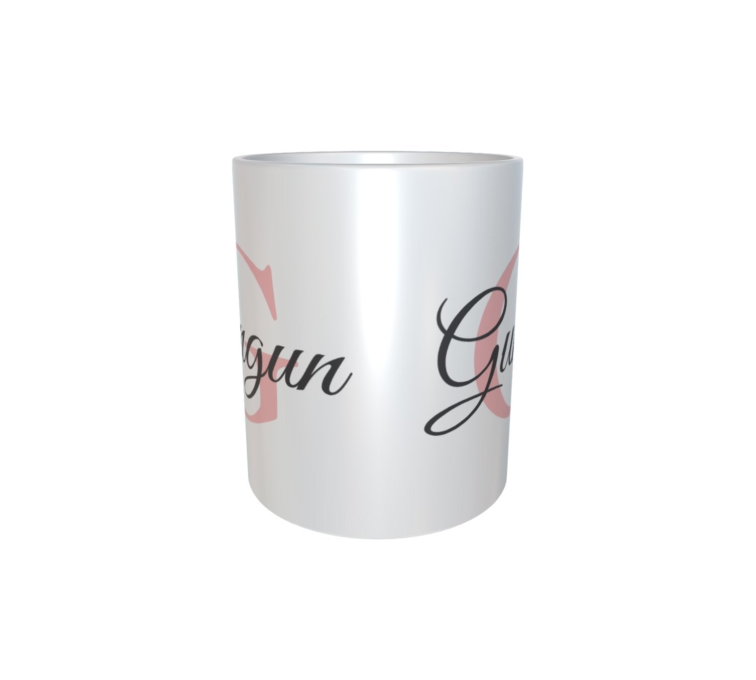 Personalised & Customised Alphabet G Name White Mug 