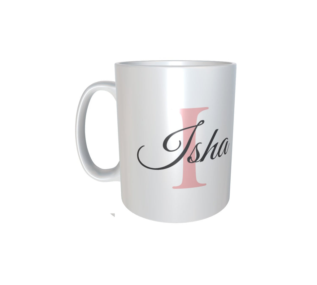 Personalised & Customised Alphabet I Name White Mug 