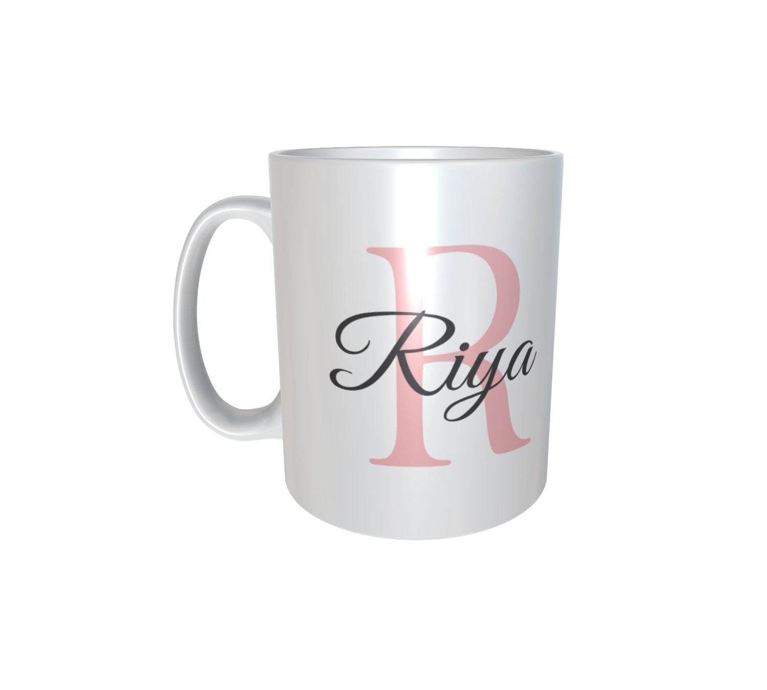 Personalised & Customised Alphabet R Name White Mug 