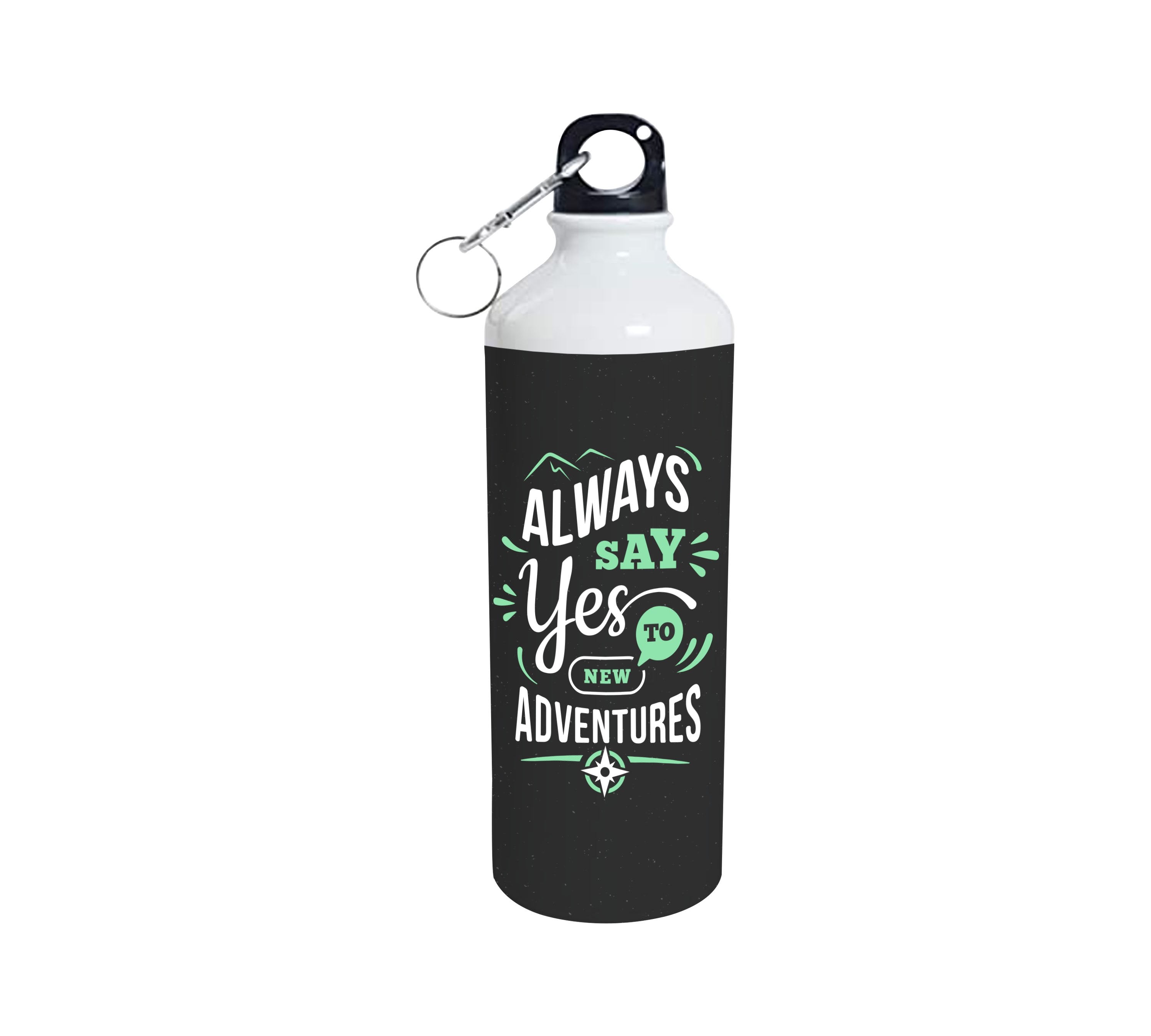 Always Say Yes To New Adventures Aluminium Bottle