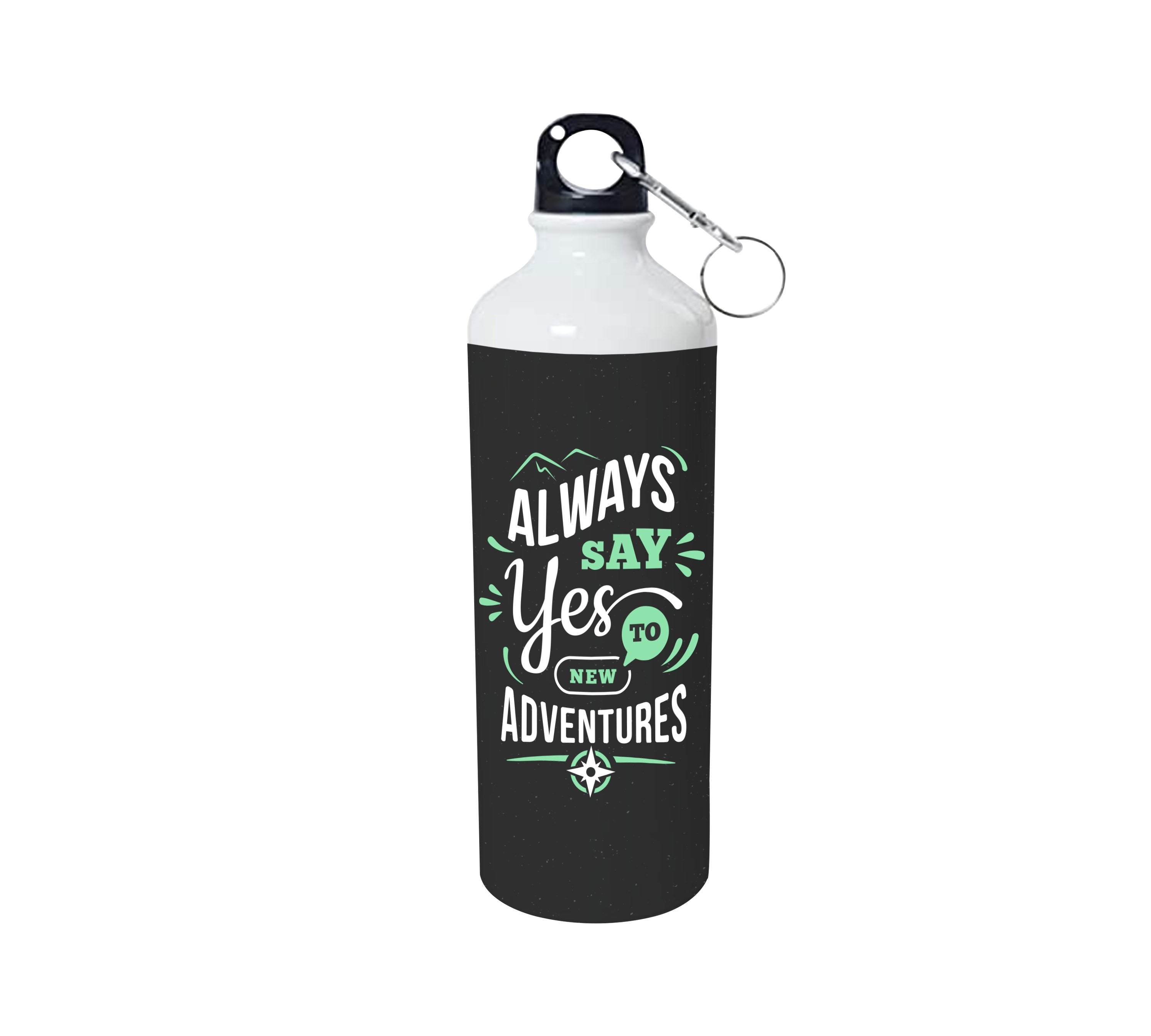 Always Say Yes To New Adventures Aluminium Bottle