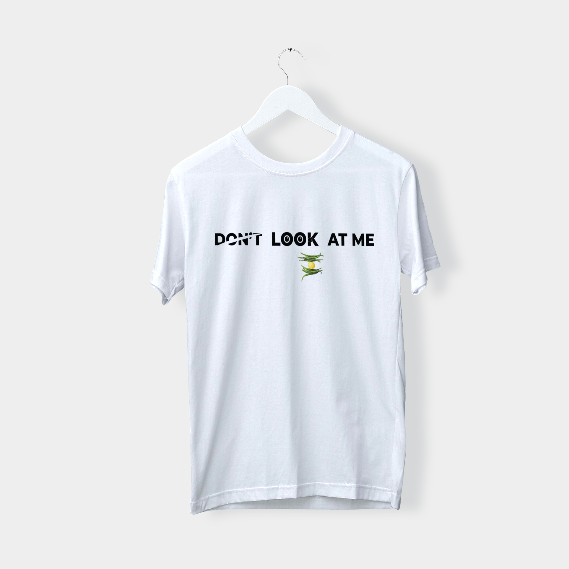Men's Round neck "Don't Look At Me"  Printed half sleeves Regular fit t-shirt